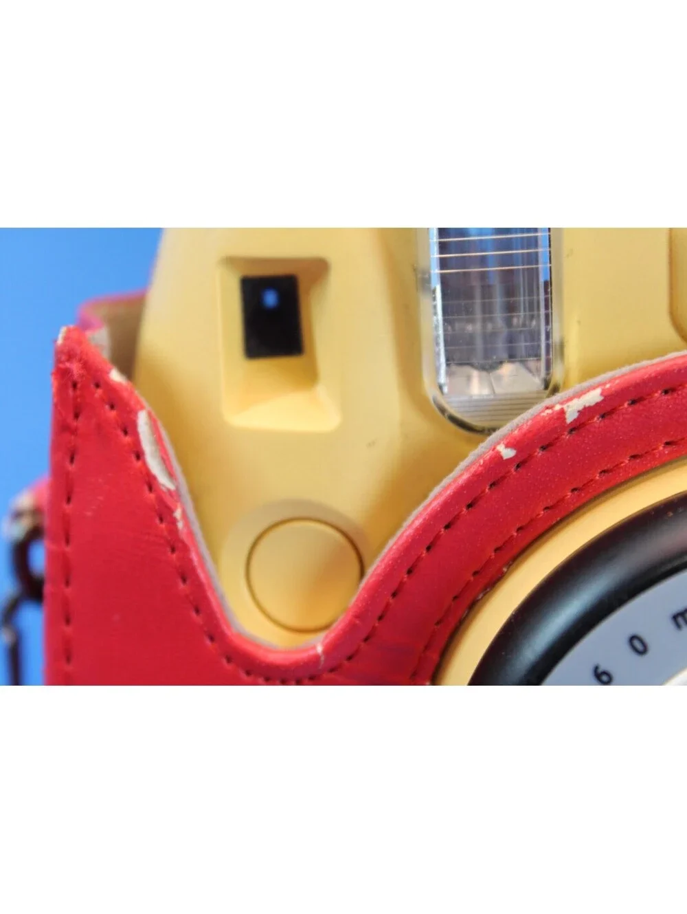 Fujifilm Instax Minion Mini 8 Instant Camera Red Faux Leather Case-Collectors